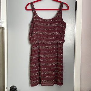 5/48 beaded mini dress, size M, new